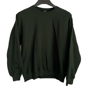 Gildan heavy blend men’s size XL forest green crewneck long sleeve sweatshirt‎